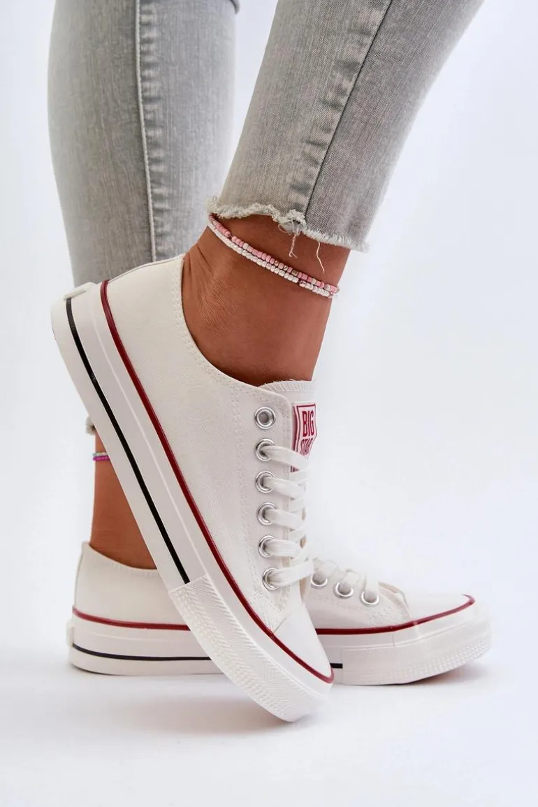 Niskie Trampki Damskie Big Star NN274274 Białe