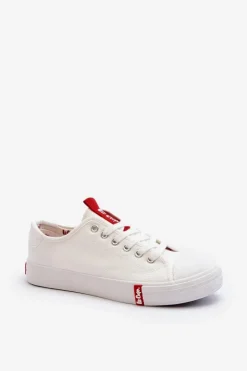 Niskie Trampki Damskie Lee Cooper LCW-24-31-2239 Białe