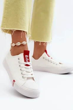 Niskie Trampki Damskie Lee Cooper LCW-24-31-2239 Białe