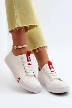 Niskie Trampki Damskie Lee Cooper LCW-24-31-2239 Białe