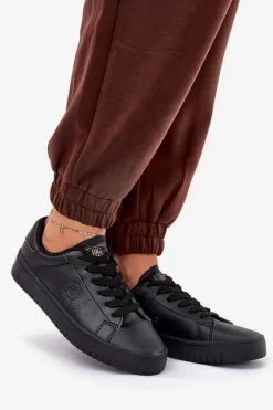 Niskie Trampki Damskie Z Eko Skóry Big Star NN274576 Czarne