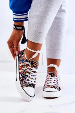 Niskie Trampki Logowane Multikolor Desiree