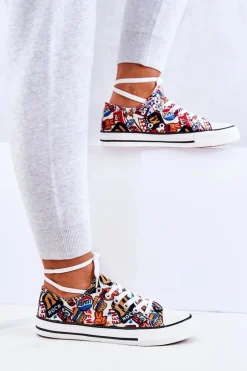 Niskie Trampki Logowane Multikolor Desiree