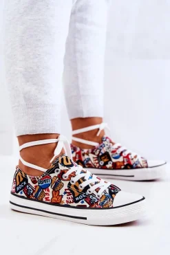 Niskie Trampki Logowane Multikolor Desiree