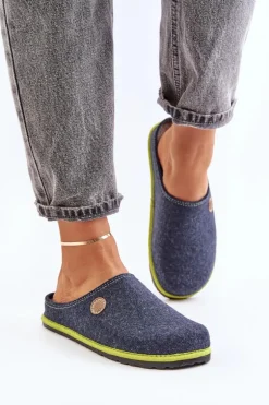 Obuwie Domowe Damskie Kapcie Inblu CS000039 Granatowe