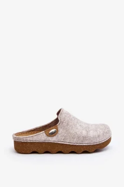 Obuwie Domowe Kapcie Damskie Profilaktyczne Inblu DK000011 Beżowe