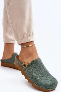 Obuwie Domowe Kapcie Damskie Profilaktyczne Inblu DK000011 Zielone