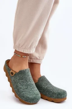 Obuwie Domowe Kapcie Damskie Profilaktyczne Inblu DK000011 Zielone