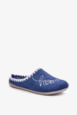 Obuwie Domowe Kapcie Damskie Inblu GF000026 Granatowe