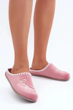 Obuwie Domowe Kapcie Damskie Inblu GF000026 Różowe
