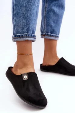 Obuwie Domowe Kapcie Damskie Inblu GF000011 Czarne