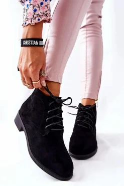 Ocieplane Botki Czarne Malitea