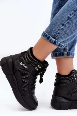 Ocieplane Botki Damskie Na Platformie Lee Cooper LCJ-23-44-1984 Czarne