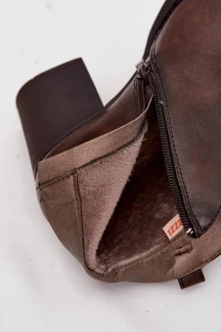 Ocieplane Botki Damskie Na Słupku Z Eko Skóry Czekoladowe Talienne