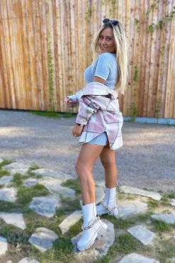 Ocieplane Botki Sztyblety Szare Must Have