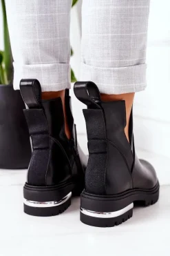 Ocieplane Botki Sztyblety Czarne Rock It