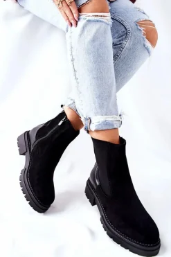 Ocieplane Botki Sztyblety Czarne Prestons