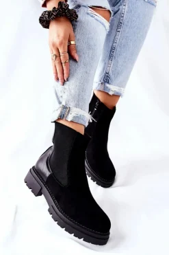 Ocieplane Botki Sztyblety Czarne Prestons