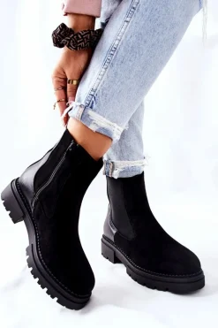 Ocieplane Botki Sztyblety Czarne Prestons