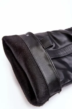 Ocieplane Damskie Kozaki Przed Kolano Na Słupku Czarne Genzani