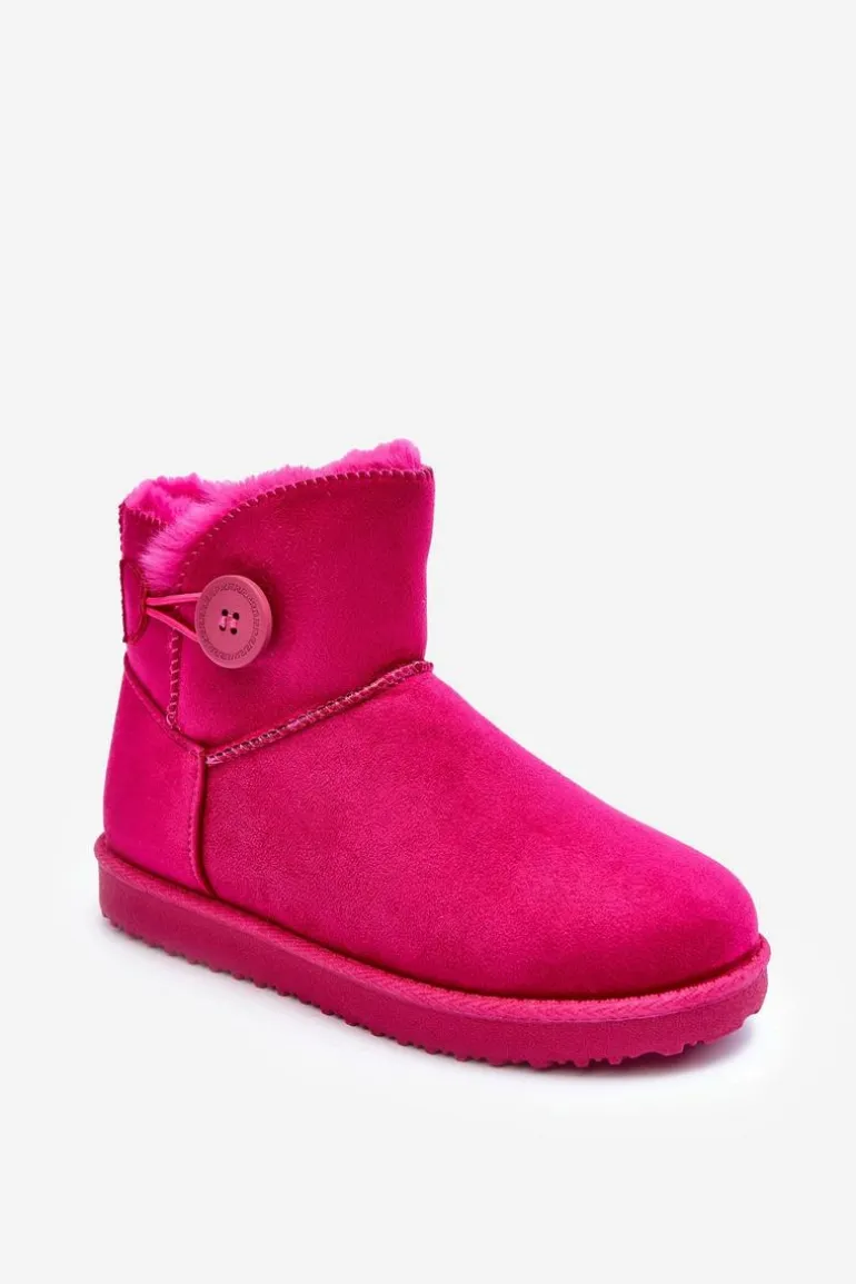 Ocieplane Damskie Śniegowce Z Ozdobą Fuksja Siriol