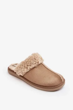 Ocieplane Kapcie Damskie Inblu EK000010 Beżowe