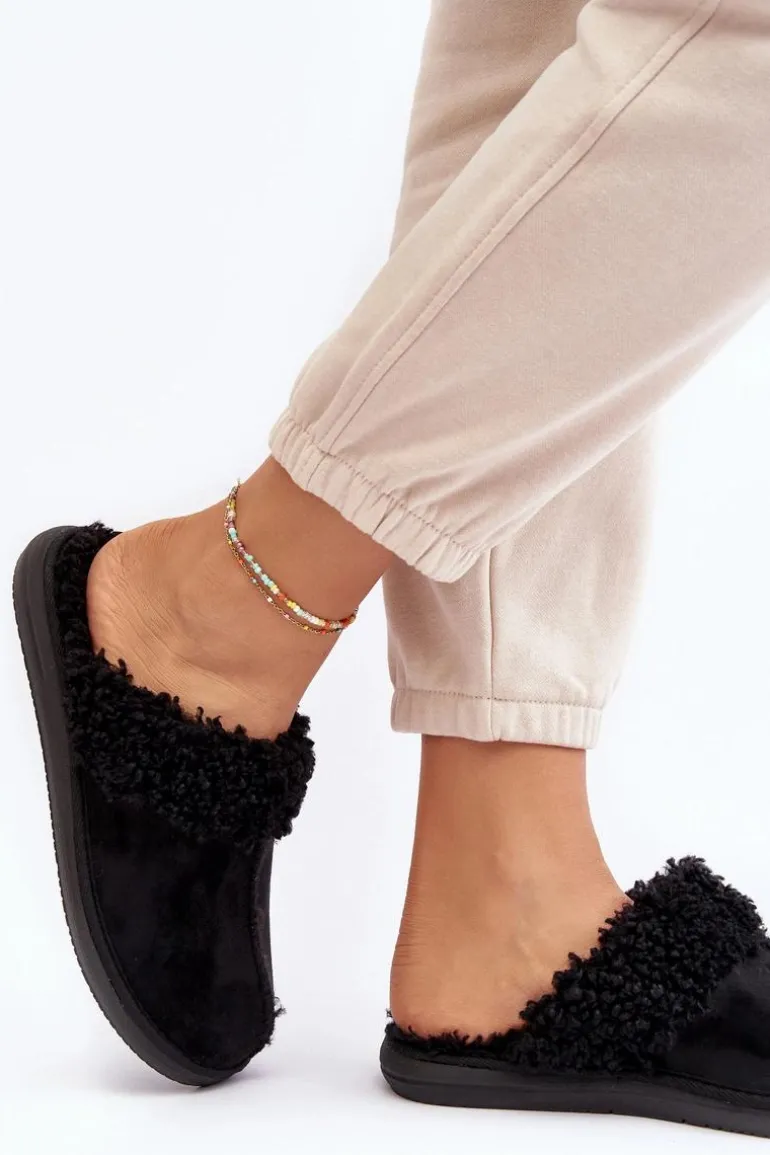 Ocieplane Kapcie Damskie Inblu EK000010 Czarne