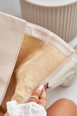 Ocieplane Kozaki Z Wywiniętą Cholewką I Klamrami Jasnobeżowe Cialetta