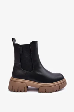 Ocieplane Masywne Botki Sztyblety Big Star MM274606 Czarne