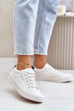 Ocieplane Trampki Damskie Big Star OO274A460 Białe