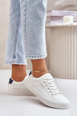 Ocieplane Trampki Damskie Big Star OO274A460 Białe