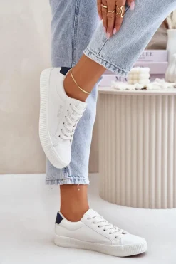 Ocieplane Trampki Damskie Big Star OO274A460 Białe