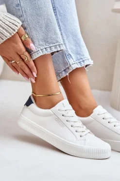 Ocieplane Trampki Damskie Big Star OO274A460 Białe