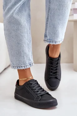 Ocieplane Trampki Damskie Big Star OO274A462 Czarne