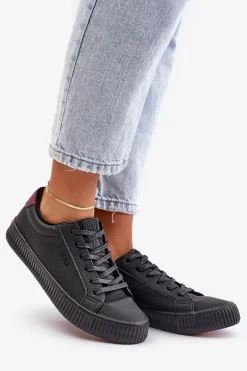 Ocieplane Trampki Damskie Big Star OO274A462 Czarne