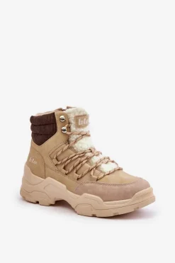 Ocieplane Trapery Damskie Lee Cooper LCJ-24-03-3059L Beżowe