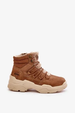 Ocieplane Trapery Damskie Lee Cooper LCJ-24-03-3061L Brązowe