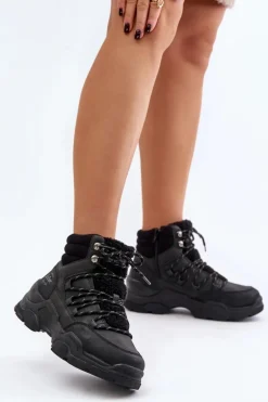 Ocieplane Trapery Damskie Lee Cooper LCJ-24-03-3060L Czarne