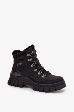 Ocieplane Trapery Damskie Lee Cooper LCJ-25-31-3911 Czarne