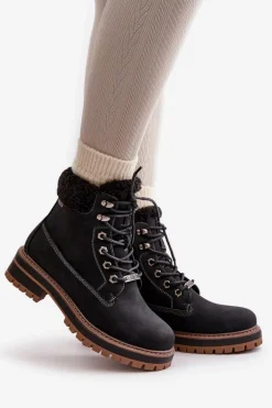 Ocieplane Trapery Damskie Big Star OO274A287 Czarne