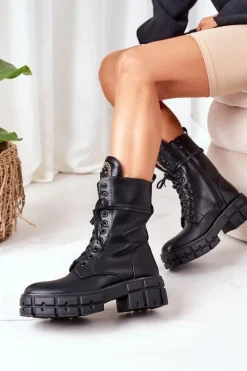 Ocieplane Workery Z Kamieniami Czarne Hadley