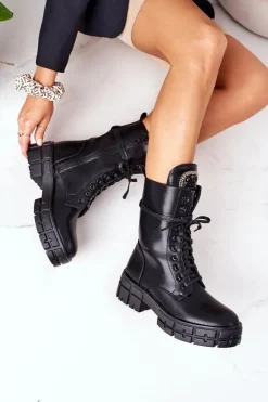 Ocieplane Workery Z Kamieniami Czarne Hadley