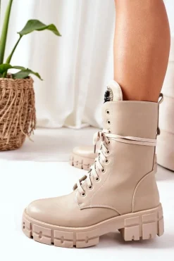 Ocieplane Workery Z Kamieniami Beżowe Hadley