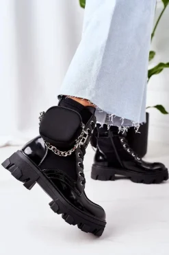 Ocieplane Workery Z Nerką Czarne Get The Look