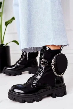 Ocieplane Workery Z Nerką Czarne Get The Look