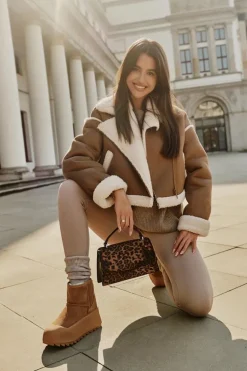 Ocieplane Zamszowe Śniegowce Na Platformie Big Star OO274A212 Brązowe