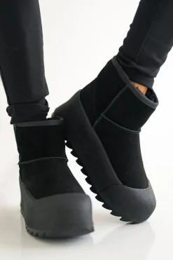 Ocieplane Zamszowe Śniegowce Na Platformie Big Star OO274A213 Czarne