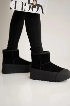 Ocieplane Zamszowe Śniegowce Na Platformie Big Star OO274A213 Czarne