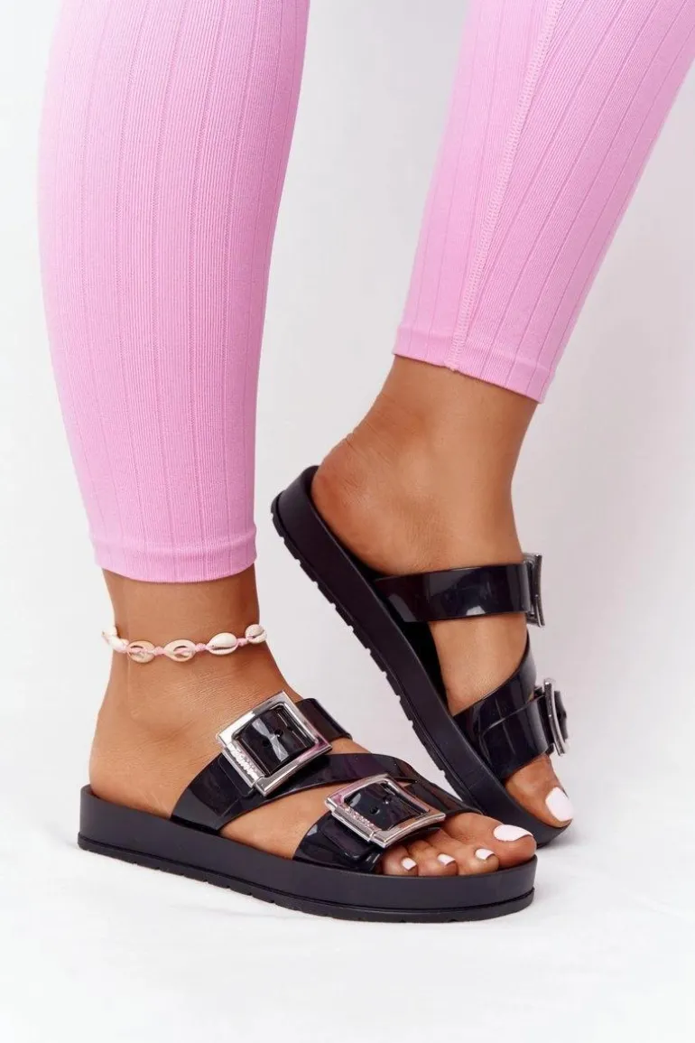 Pachnące Gumowe Klapki Eco Friendly ZAXY HH285109 Czarne