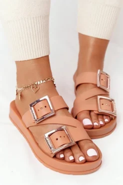 Pachnące Gumowe Klapki Eco Friendly ZAXY HH285105 Camel